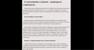 Read more about the article Co przeszkadza w pisaniu – podprogowi rozpraszacze